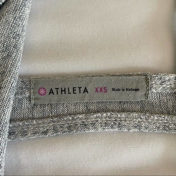 Athleta Gray Pose Layered Open Back Top Size XXS - Picture 6 of 11